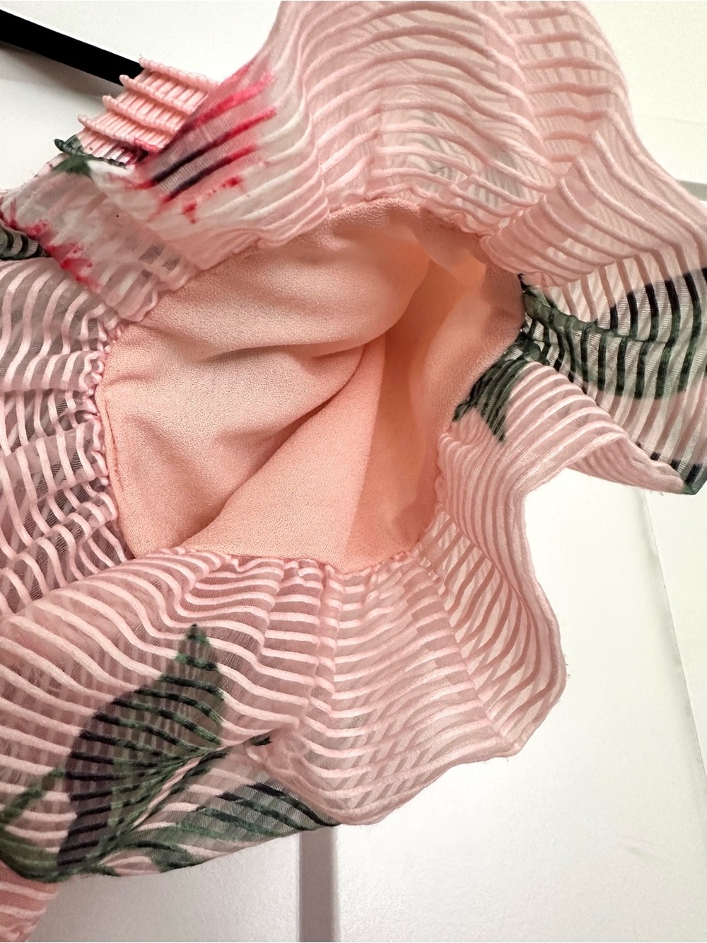 Pink Floral Off-Shoulder Mini Dress - Picture 3 of 6